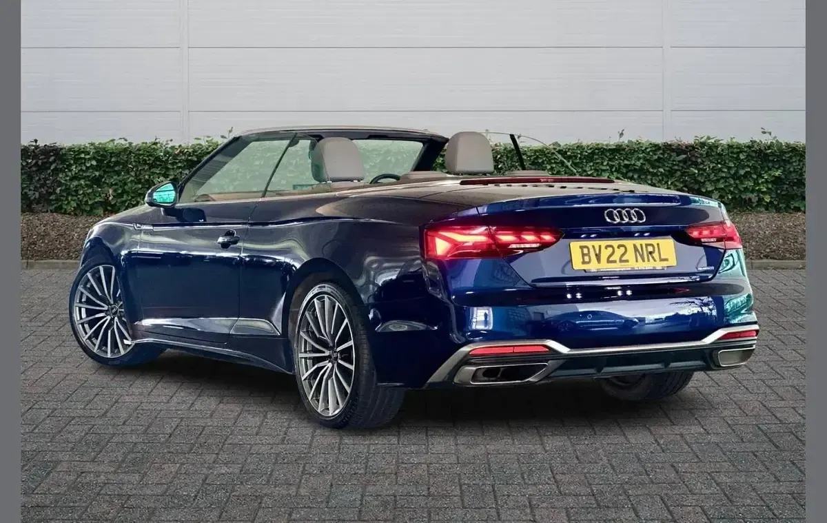 Used Audi A5 Cabriolet S-Line 200 HP (147 kW) 2022 Blue Cabriolet