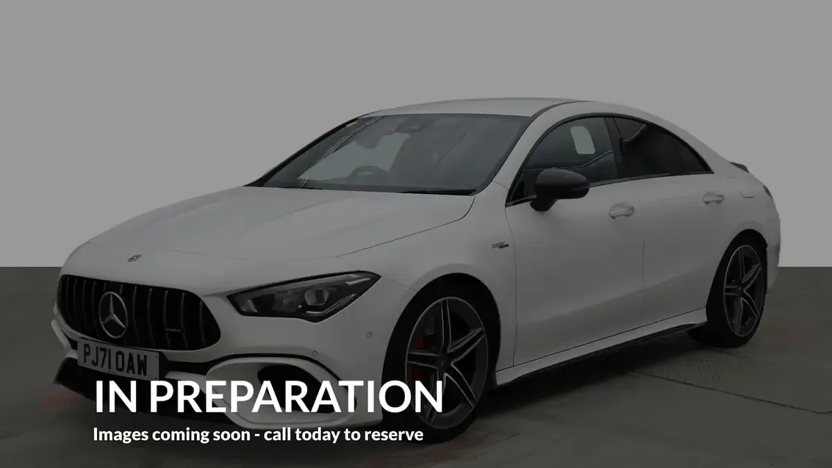 Used Mercedes CLA45 AMG AMG 421 HP (309 kW) 2021 White Coupe