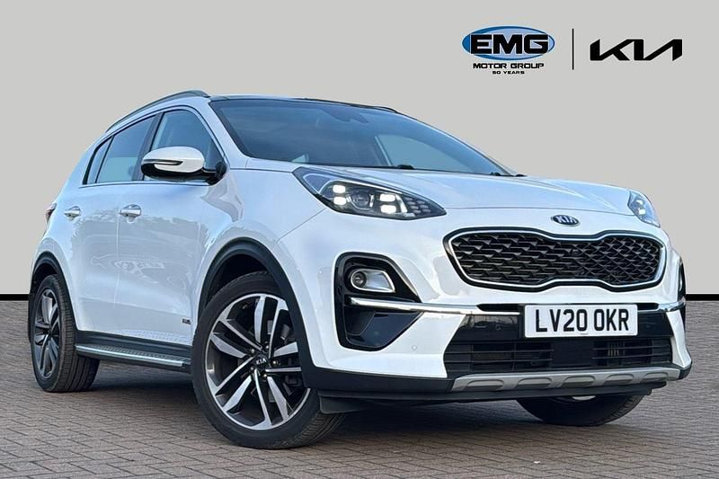 Used Kia Sportage 174 HP (127 kW) 2020 Fusion white SUV