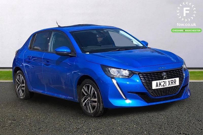 Used Peugeot 208 Allure 102 HP (75 kW) 2021 Blue Hatchback