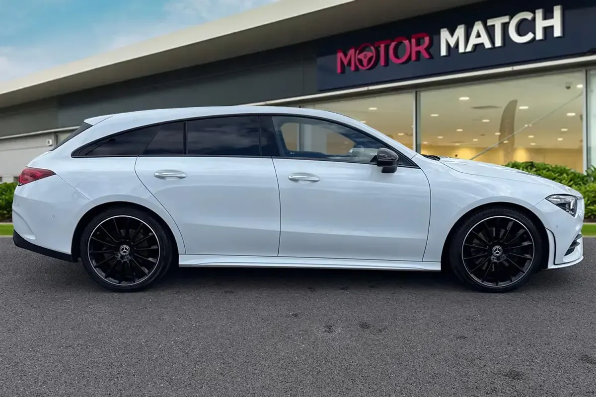 Used Mercedes CLA220 Shooting Brake AMG line 2023 White Estate