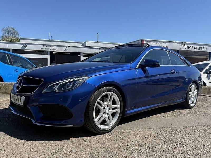 Used Mercedes E350 AMG line 2016 Blue Coupe