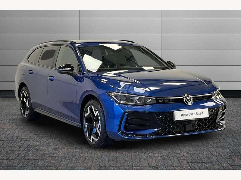 Blue Used 2025 VW Passat R-line Estate | £36,990 - Image 1/4