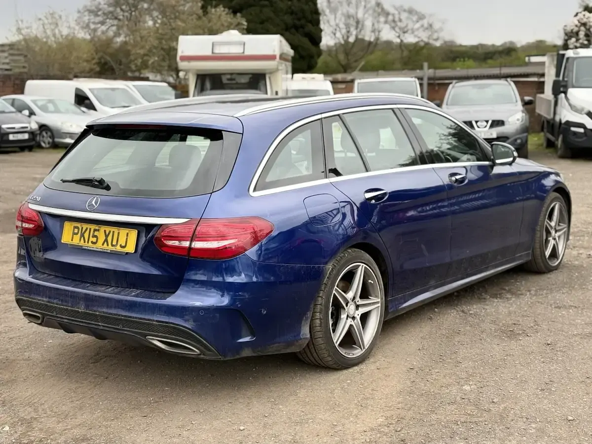 Used Mercedes C220 AMG line 2015 Blue Estate