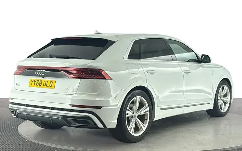 Begagnad Audi Q8 S-Line 286 HK (210 kW) 2018 Vit SUV