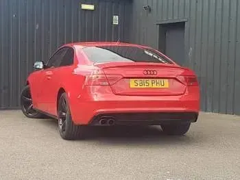 Used Audi A5 Black Edition 177 HP (130 kW) 2015 Red Coupe