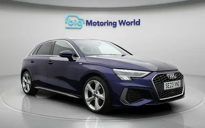 Used Audi A3 Sportback S-Line 110 HP (80 kW) 2023 Blue Hatchback