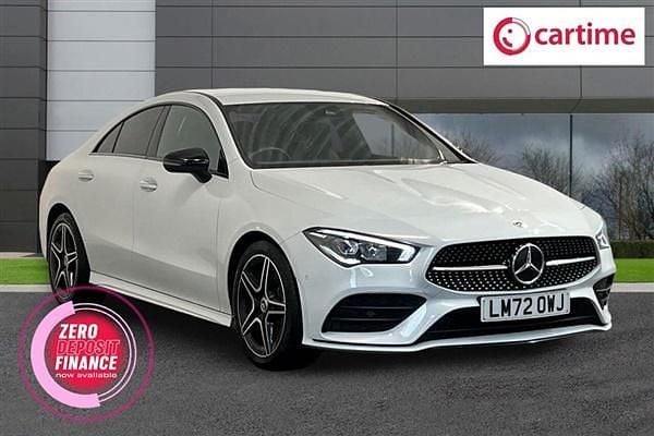 White Used 2022 Mercedes CLA200 AMG line Coupe | £27,710 (Expensive) - Image 1/4