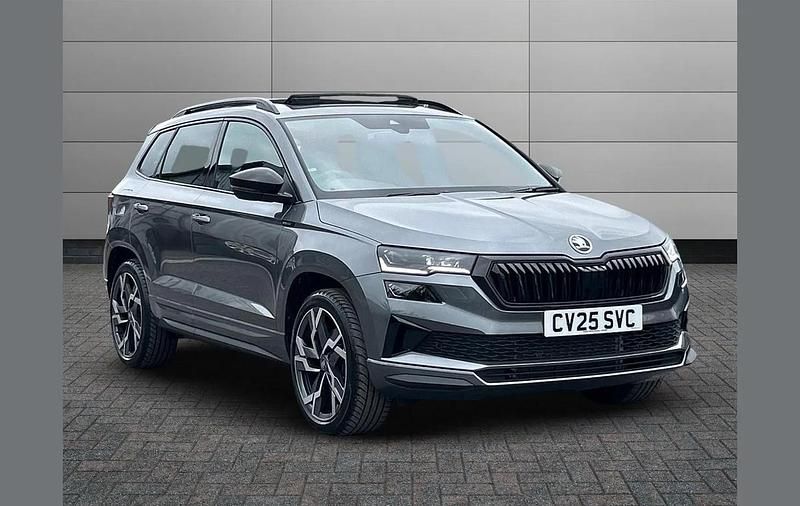 Grey Used 2025 Skoda Karoq SportLine SUV | £35,000 (Expensive) - Image 1/4