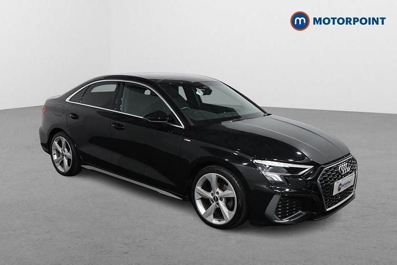 Black Used 2022 Audi A3 S-Line Sedan | £19,799 (Good price) - Image 1/4