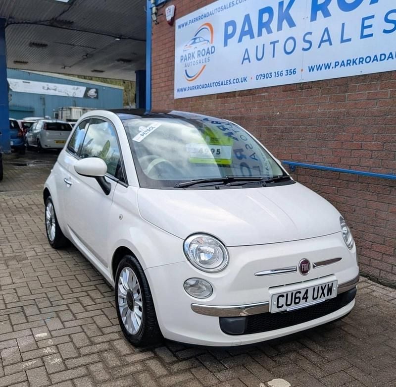 Used Fiat 500 Lounge 69 HP (50 kW) 2014 White Hatchback
