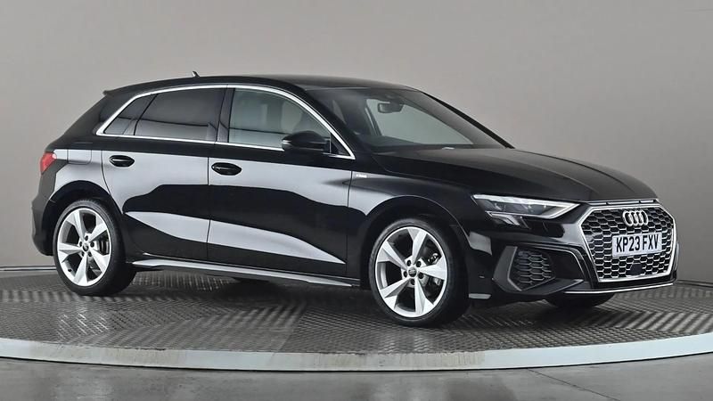 Used Audi A3 S-Line 150 HP (110 kW) 2023 Black Sedan