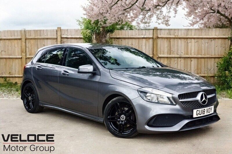 Grey Used 2018 Mercedes A180 AMG line Hatchback | £9,895 (Good price) - Image 1/4