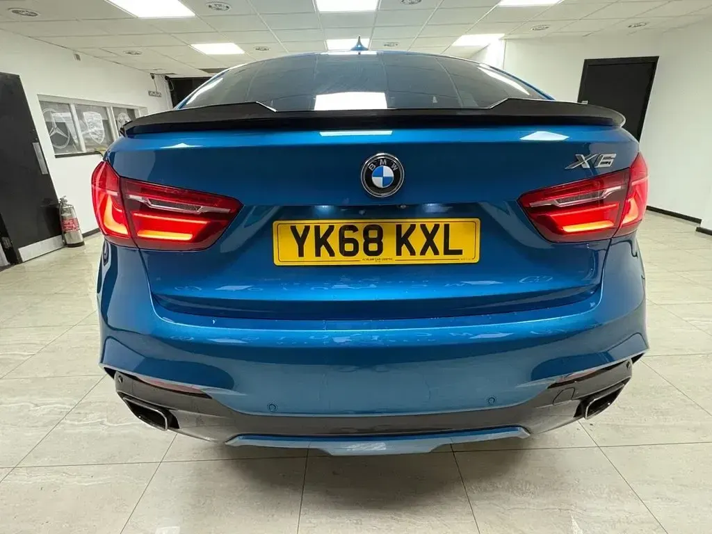 Used BMW X6 M Sport 258 HP (189 kW) 2018 Blue SUV