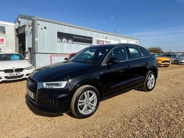 Black Used 2017 Audi Q3 S-Line SUV | £12,490 (Fair price) - Image 1/1