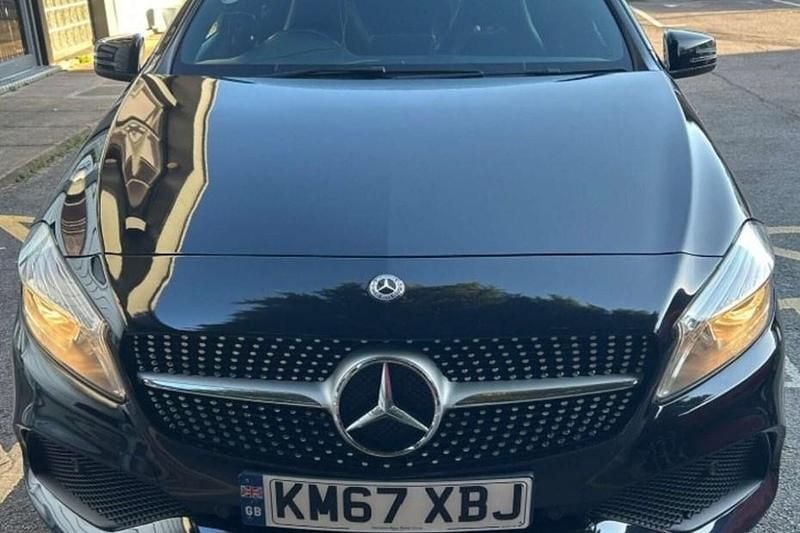 Used Mercedes A160 AMG line 102 HP (75 kW) 2017 Black Hatchback