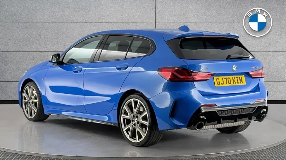 Used BMW M135 M Sport 306 HP (225 kW) 2020 Blue Hatchback