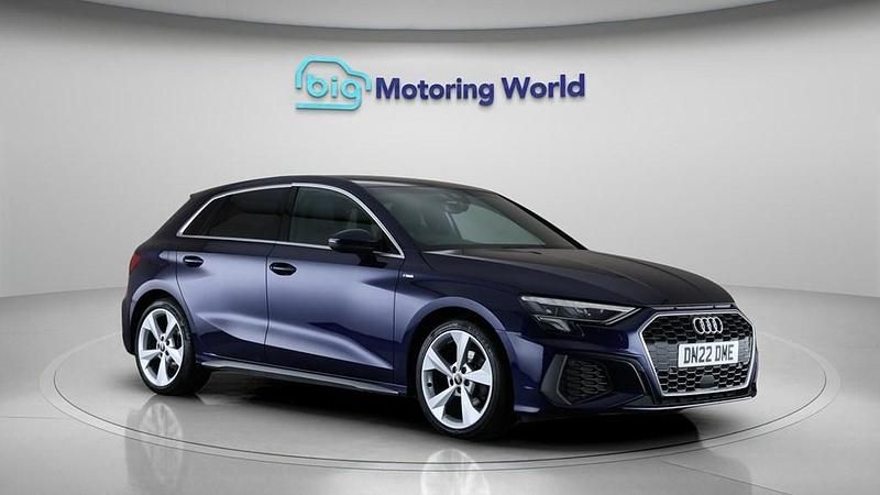 Used Audi A3 Sportback S-Line 150 HP (110 kW) 2022 Blue Hatchback