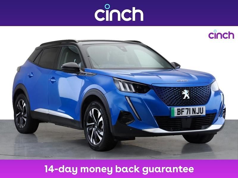 Blue Used 2021 Peugeot e-2008 GTi SUV | £14,449 (Fair price) - Image 1/3
