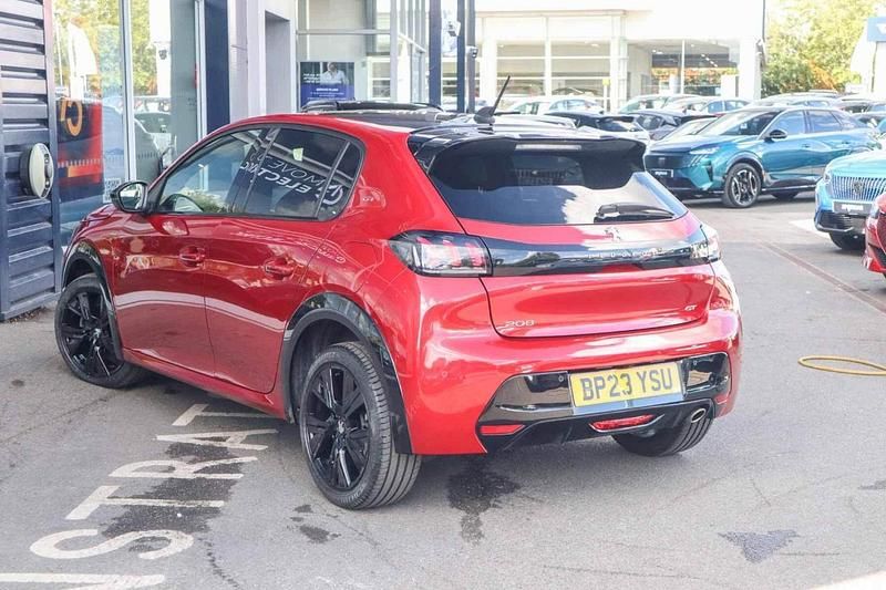 Red Used 2023 Peugeot 208 GT Hatchback | £15,729 (Fair price) - Image 1/4