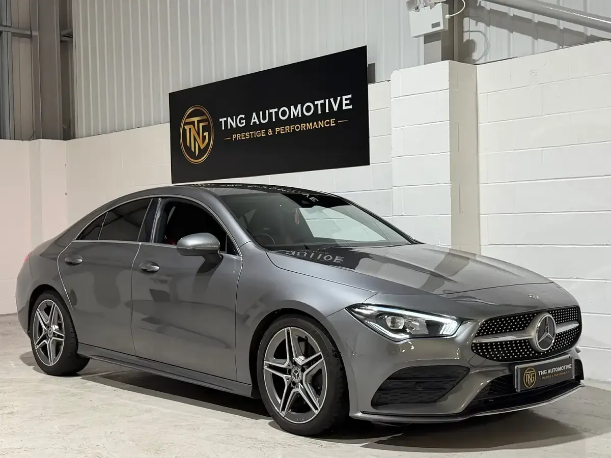 Used Mercedes CLA200 AMG line 163 HP (119 kW) 2019 Grey Coupe