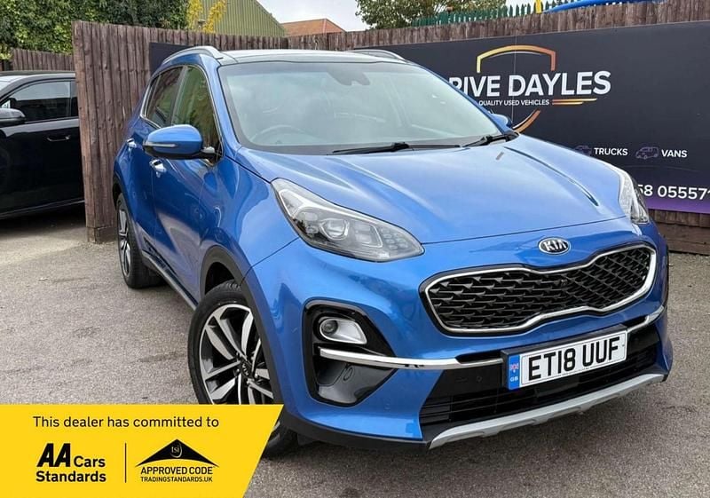 Blue Used 2018 Kia Sportage 4 SUV | £13,699 (Fair price) - Image 1/4