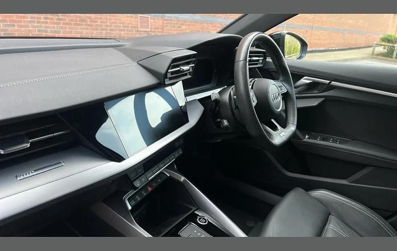 Used Audi A3 Black Edition 147 HP (108 kW) 2023 Blue Sedan