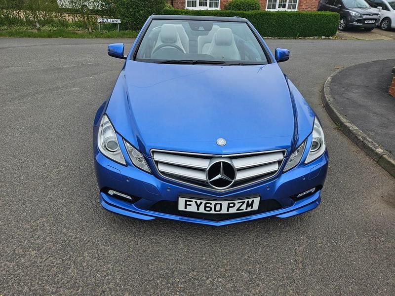 Used Mercedes E350 2010 Blue Cabriolet