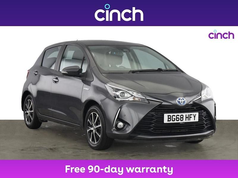 Grey Used 2018 Toyota Yaris Hybrid Hatchback | £12,849 (Good price) - Image 1/3