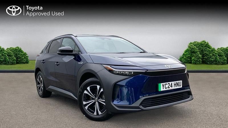 Dark blue Used 2024 Toyota bZ4X SUV | £22,904 (A bit pricey) - Image 1/2