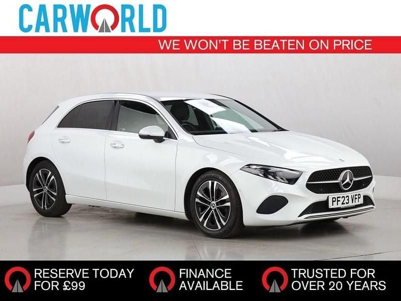 White Used 2023 Mercedes A180 Executive Hatchback | £20,998 (Fair price) - Image 1/3