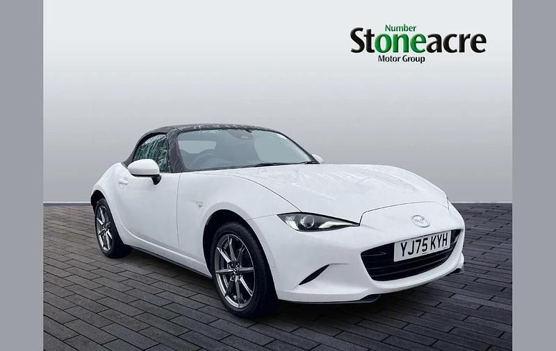 White New 2025 Mazda MX5 Exclusive-Line Cabriolet | £25,000 (Good price) - Image 1/4