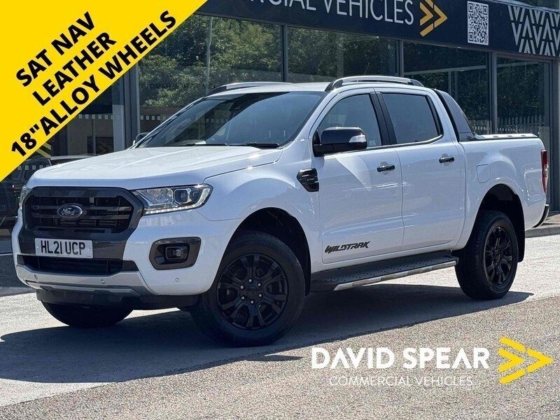 Frozen white (solid paint) Used 2021 Ford Ranger Wildtrack Pickup | £18,990 (Super price) - Image 1/3