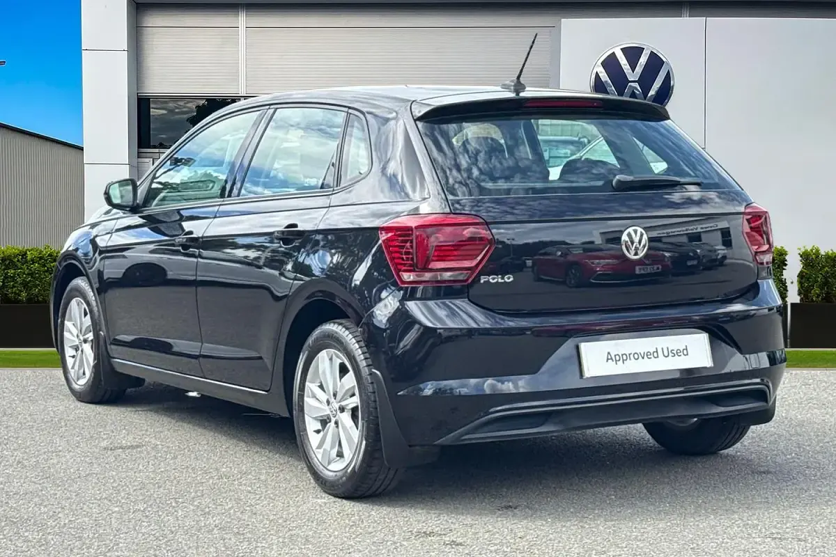 Used VW Polo Edition 95 HP (69 kW) 2019 Black Hatchback