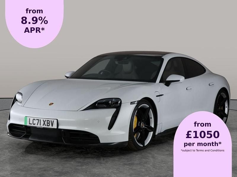 Used Porsche Taycan Performance Package 559 kW (761 HP) 2021 White Sedan