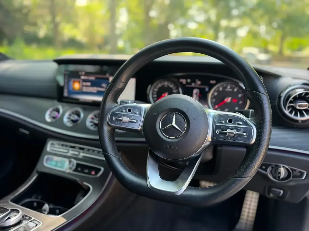 Used Mercedes E300 AMG line 2018 White Coupe