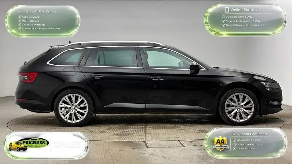 Used Skoda Superb SE L 150 HP (110 kW) 2023 Black Estate