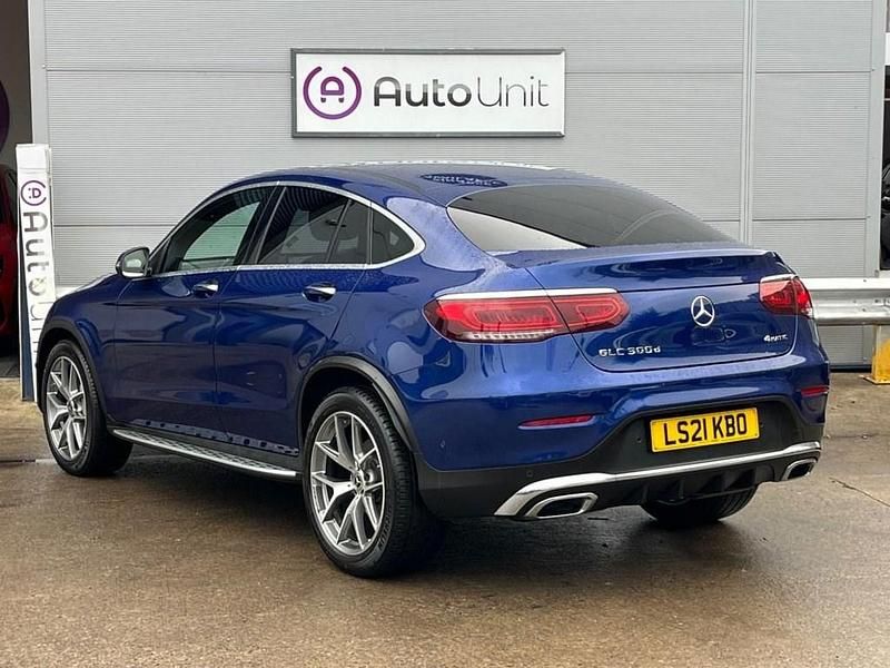Used Mercedes GLC300 AMG line 2021 Blue Coupe