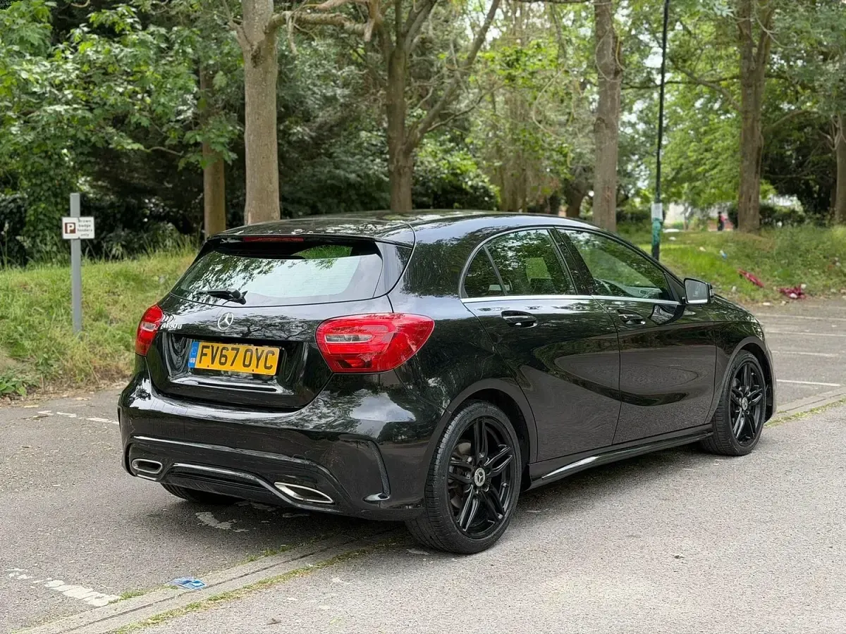 Used Mercedes A180 AMG line 2017 Black Hatchback