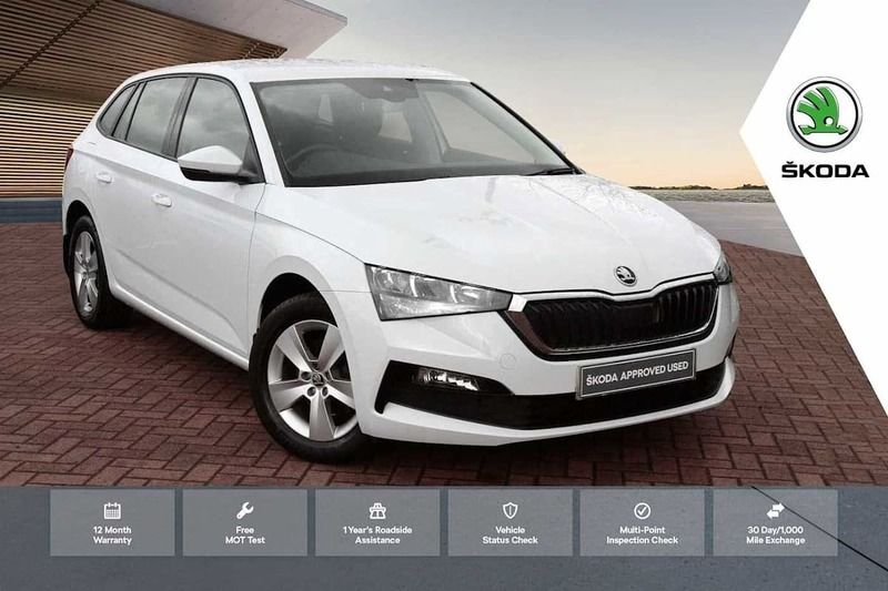 Used Skoda Scala SE 115 HP (84 kW) 2020 White Hatchback