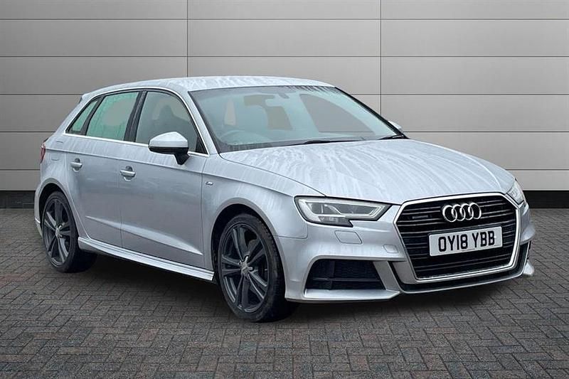 Begagnad Audi A3 S-Line 184 HK (135 kW) 2018 Silver Sedan