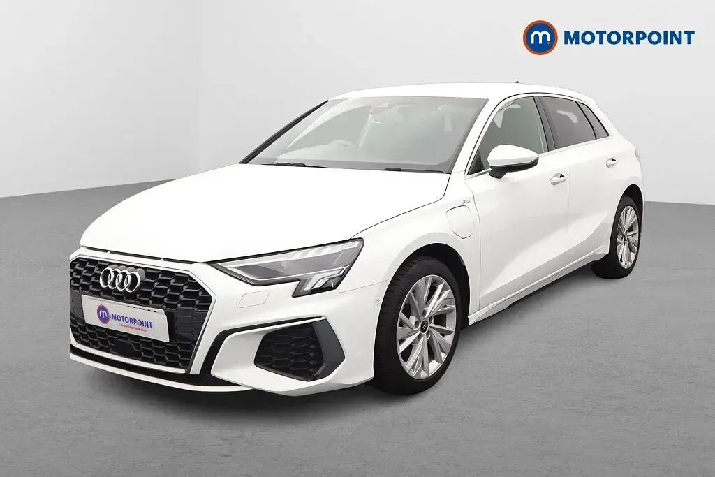 Used Audi A3 e-tron S-Line 2023 White Hatchback
