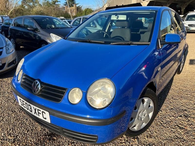 Used VW Polo SE 75 HP (55 kW) 2003 Blue Hatchback