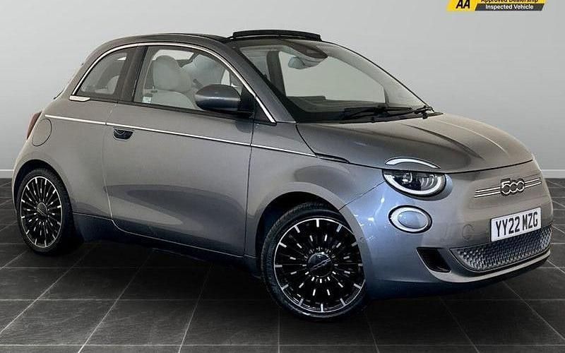 Grey Used 2022 Fiat 500e La Prima Cabriolet | £14,795 (Good price) - Image 1/2