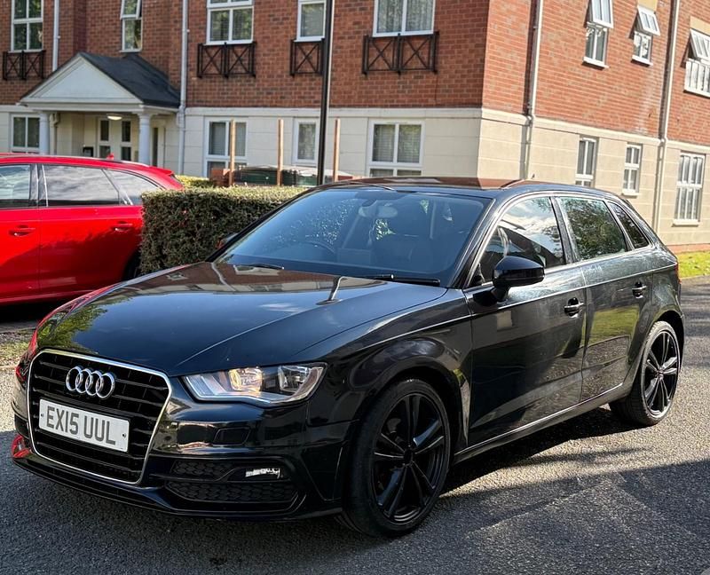 Used Audi A3 S-Line 2015 Black Hatchback