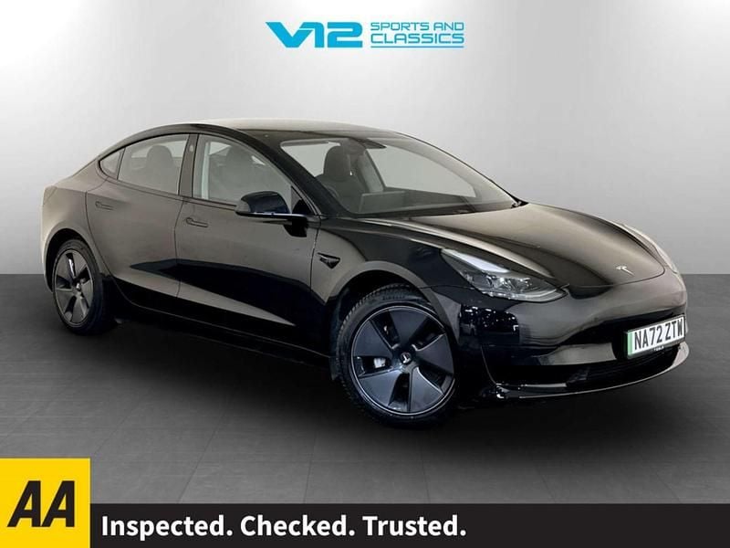 Black Used 2022 Tesla Model 3 RWD Sedan | £19,295 (Good price) - Image 1/2