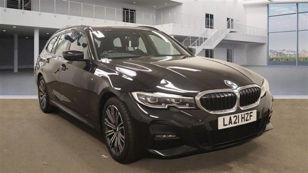 Black Used 2021 BMW 330 M Sport Estate | £22,482 (Fair price) - Image 1/3