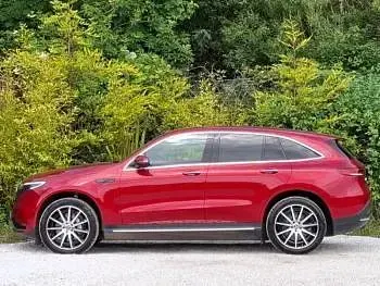 Used Mercedes EQC400 AMG line 300 kW (408 HP) 2023 Red SUV
