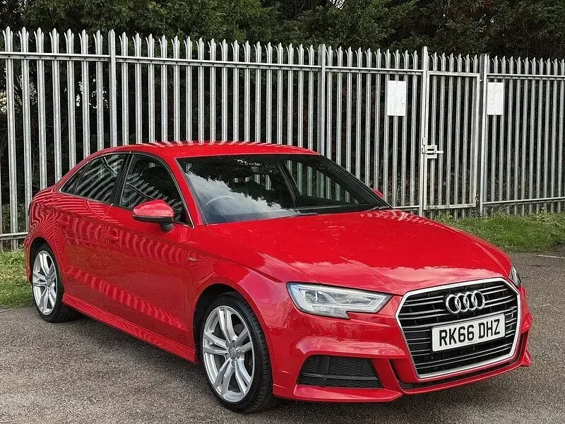 Used Audi A3 S-Line 150 HP (110 kW) 2016 Red Sedan