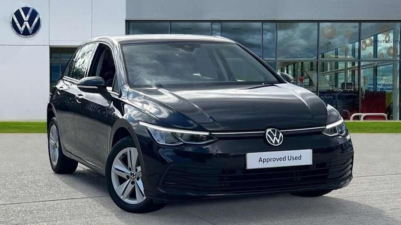 Black Used 2022 VW Golf VIII Life Hatchback | £16,432 (Good price) - Image 1/4